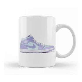 Baskı Dükkanı Jordan 1 Mid Purple Aqua Kupa