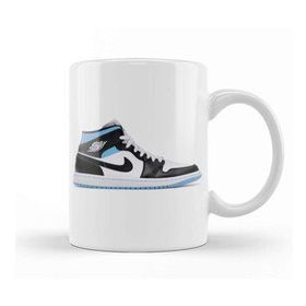 Baskı Dükkanı Jordan 1 Mid University Black White Kupa
