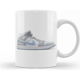 Baskı Dükkanı Jordan 1 Mid Wolf Grey Aluminum Kupa