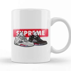 Baskı Dükkanı Jordan 4 Retro Fire Red Kupa