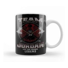 Baskı Dükkanı Jordan Name Life Time Member Legend Kupa