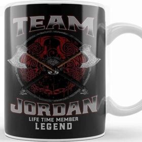 Baskı Dükkanı Jordan Name Life Time Member Legend Kupa