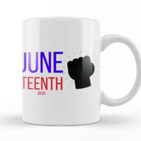 Baskı Dükkanı Juneteenth Day 2021 Kupa