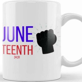 Baskı Dükkanı Juneteenth Day 2021 Kupa