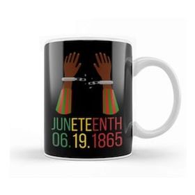 Baskı Dükkanı Juneteenth Gıfs 2021 Kupa