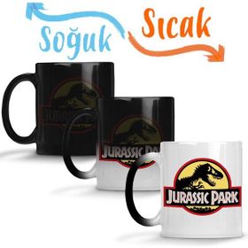 Baskı Dükkanı Jurassic Park Sihirli Porselen Kupa