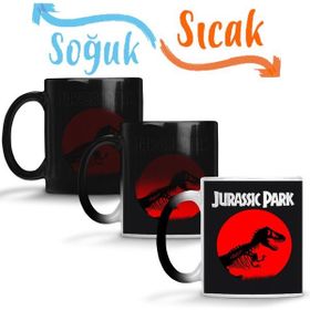 Baskı Dükkanı Jurassic Park Sihirli Porselen Kupa