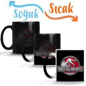Baskı Dükkanı Jurassic Park Sihirli Porselen Kupa