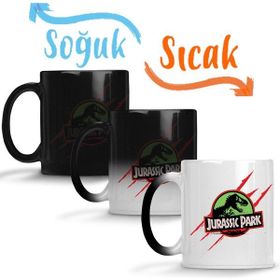 Baskı Dükkanı Jurassic Park Sihirli Porselen Kupa