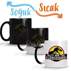 Baskı Dükkanı Jurassic Park Sihirli Porselen Kupa