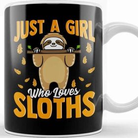Baskı Dükkanı Just a Girl Who Loves Sloths Cute Sloth Obsessed Kupa