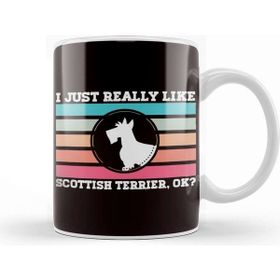 Baskı Dükkanı Just Really Like Scottish Terrier Scottie Owner Animal Lover Kupa