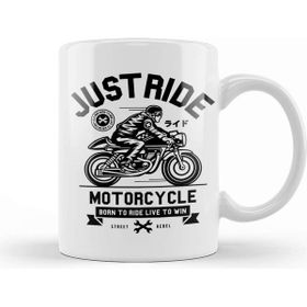 Baskı Dükkanı Just Ride Motorcycle Kupa