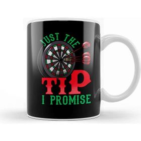 Baskı Dükkanı Just the Tip I Promise Darts Pun Funny Dart Player Kupa