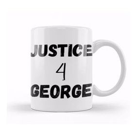Baskı Dükkanı Justice For George Floyd Black Lives Matter 2021 Kupa
