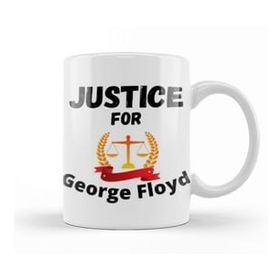 Baskı Dükkanı Justice For George Floyd Black Lives Matter 2021 Kupa