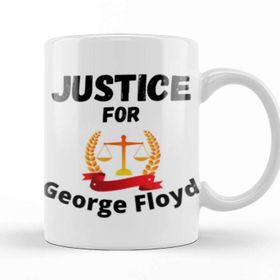 Baskı Dükkanı Justice For George Floyd Black Lives Matter 2021 Kupa