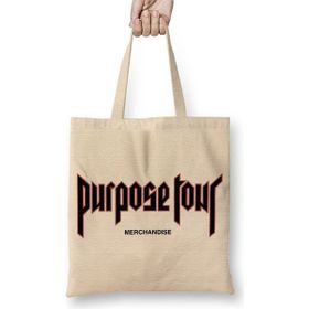 Baskı Dükkanı Justin Bieber Purpose Tour Bez Çanta