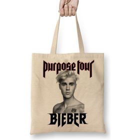 Baskı Dükkanı Justin Bieber Purpose Tour Bez Çanta