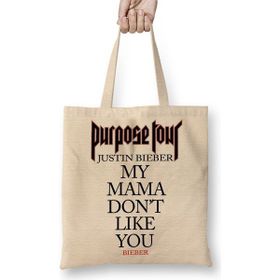 Baskı Dükkanı Justin Bieber Purpose Tour Bez Çanta