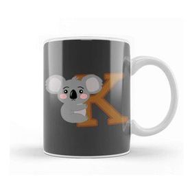 Baskı Dükkanı K For Koala Koala Lover Kupa