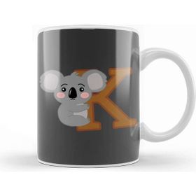 Baskı Dükkanı K For Koala Koala Lover Kupa
