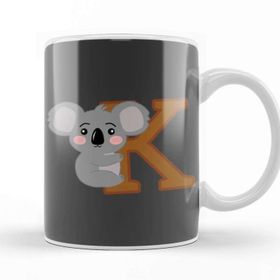 Baskı Dükkanı K For Koala Koala Lover Kupa
