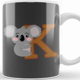 Baskı Dükkanı K For Koala Koala Lover Kupa