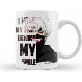 Baskı Dükkanı Kanki Ken Tokyo Ghoul Quote Pain Behind Kaneki Kupa