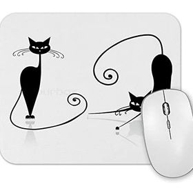 Baskı Dükkanı Kara Kediler Mouse Pad