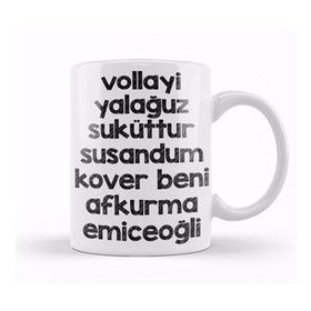 Baskı Dükkanı Karadeniz Sözleri Afkurma Emiceoğli Kupa Bardak