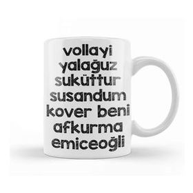 Baskı Dükkanı Karadeniz Sözleri Afkurma Emiceoğli Kupa Bardak