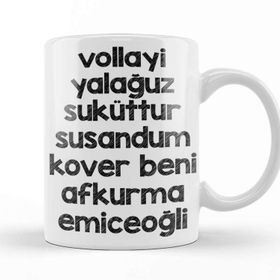 Baskı Dükkanı Karadeniz Sözleri Afkurma Emiceoğli Kupa Bardak