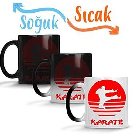 Baskı Dükkanı Karate 01 Sihirli Porselen Kupa