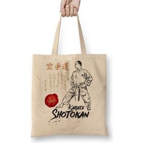Baskı Dükkanı Karate Shotokan Dojo Kun Bez Çanta