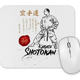 Baskı Dükkanı Karate Shotokan Dojo Kun Mouse Pad