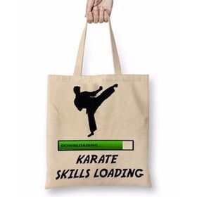 Baskı Dükkanı Karate Skills Loading Bez Çanta