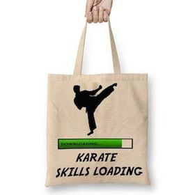 Baskı Dükkanı Karate Skills Loading Bez Çanta
