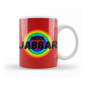 Baskı Dükkanı Kareem Abdul Jabbar Basketball Gifts Vintage Retro Rainbow Quotes For Boys And Dad Kupa