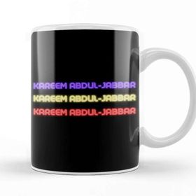 Baskı Dükkanı Kareem Abdul Jabbar Basketball Gifts Vintage Retro Rainbow Quotes For Boys And Dad Kupa