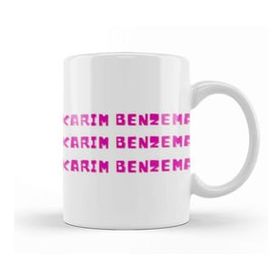 Baskı Dükkanı Karim Benzema Ballon D'or The Best Player In The World 2021 Vintage Retro Rainbow Style Kupa