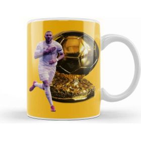 Baskı Dükkanı Karim Benzema Ballon Dor The Best Player In The World 2022 Porselen Beyaz Kupa Bardak