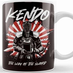 Baskı Dükkanı Katana Japanese Art Cat Samurai Ninja Shinobi Kendo Fighter Kupa