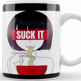 Baskı Dükkanı Kawaii Anime Girl Japanese Ramen Noodles Hentai Kupa