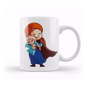 Baskı Dükkanı Kawaii Anna Elsa Kupa