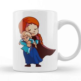 Baskı Dükkanı Kawaii Anna Elsa Kupa