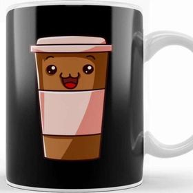 Baskı Dükkanı Kawaii Coffee Cup Funny Anime Caffeine Japanese Kupa