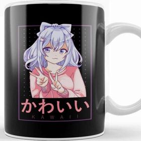 Baskı Dükkanı Kawaii Cute Anime Girl Japanese Manga Kupa
