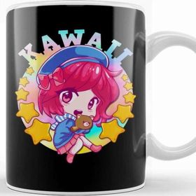 Baskı Dükkanı Kawaii Cute Anime Girl Japanese Manga Kupa