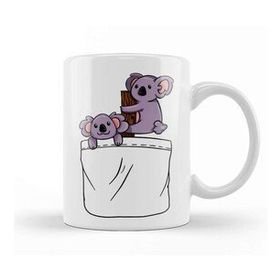Baskı Dükkanı Kawaii Cute Koala Pocket Kupa